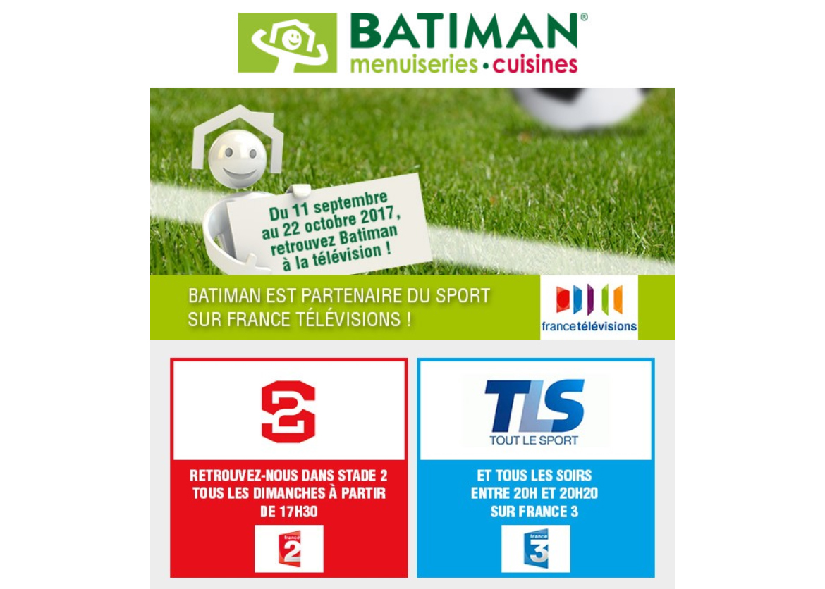 Technimen 15 - Batiman est partenaire du sport sur France Télévision!